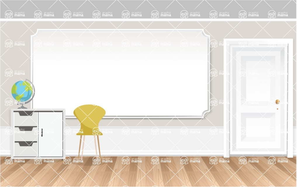 Room Backgrounds Vector Collection - Business Room Vector Background